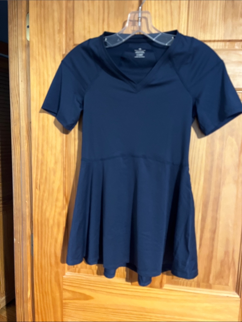 Tommy Copper Navy V-Neck Short Sleeve Top